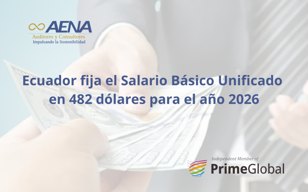 Ecuador fija el Salario Básico Unificado en 482 dólares para el año 2026