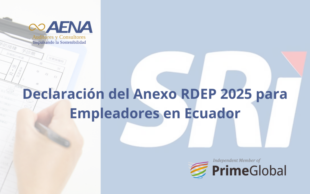 Declaración del Anexo RDEP 2025 para Empleadores en Ecuador