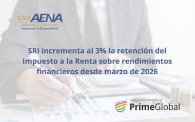 Ecuador: SRI incrementa al 3% la retención del Impuesto a la Renta sobre rendimientos financieros desde marzo de 2026